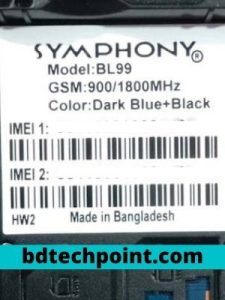 Symphony BL99 HW2 Flash File